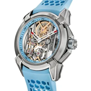 Jacob & Co. Epic X Titanium Skeleton Dial Sky Blue  - EX110.20.AA.AJ.A