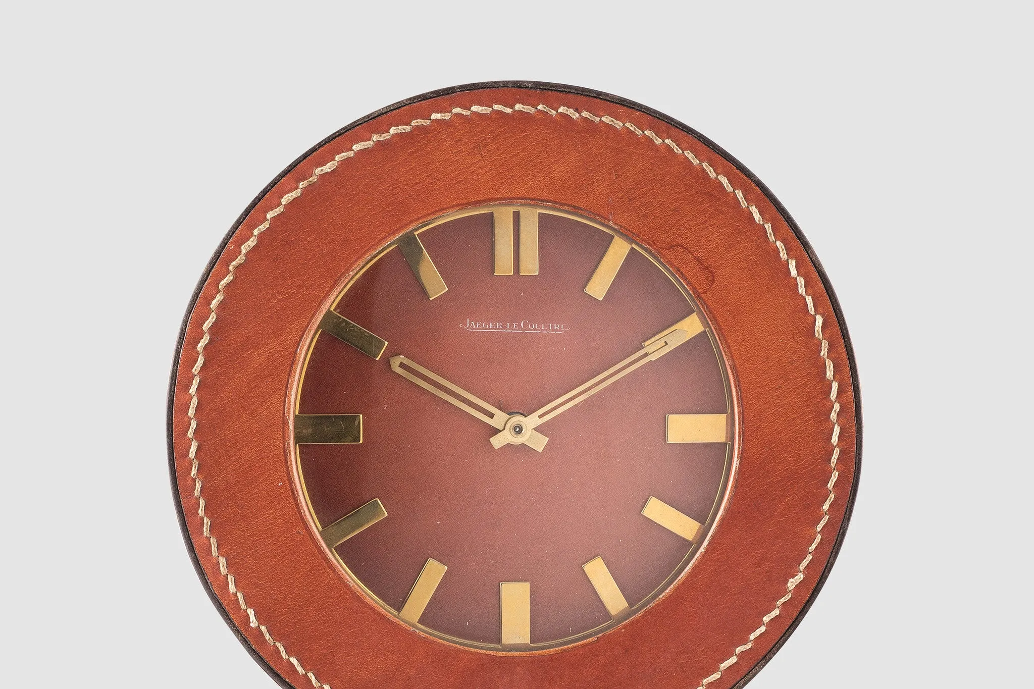 Jaeger LeCoultre Leather Clock