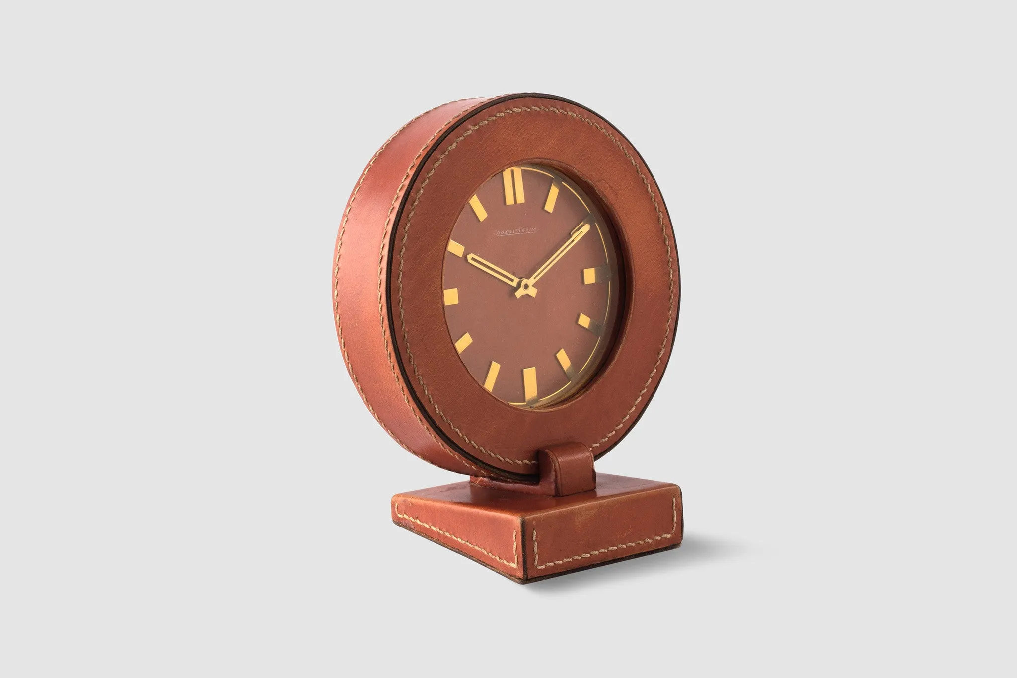 Jaeger LeCoultre Leather Clock