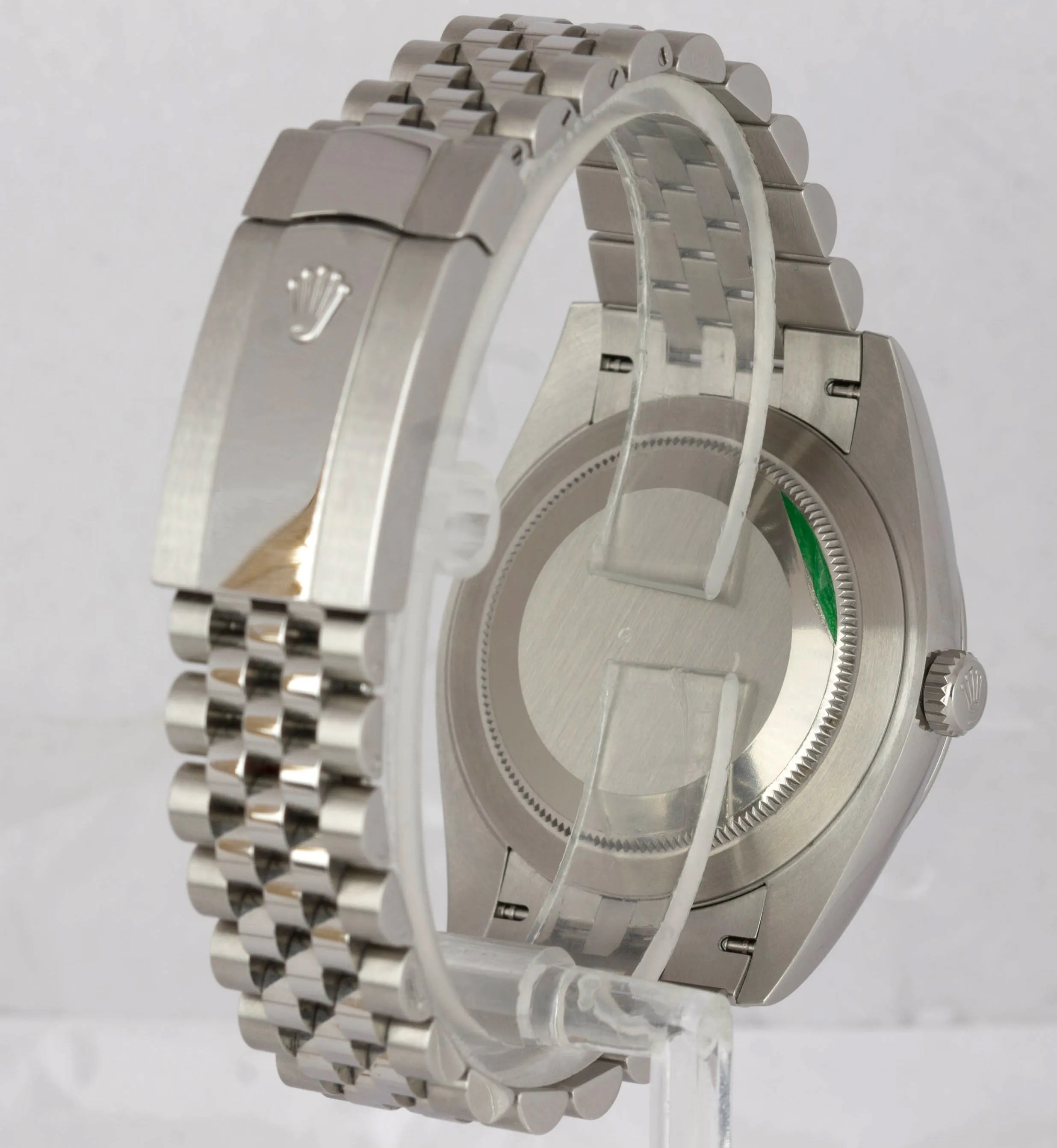 JULY 2019 Rolex DateJust 41 Wimbledon 126300 41mm Smooth Stainless Jubilee Watch