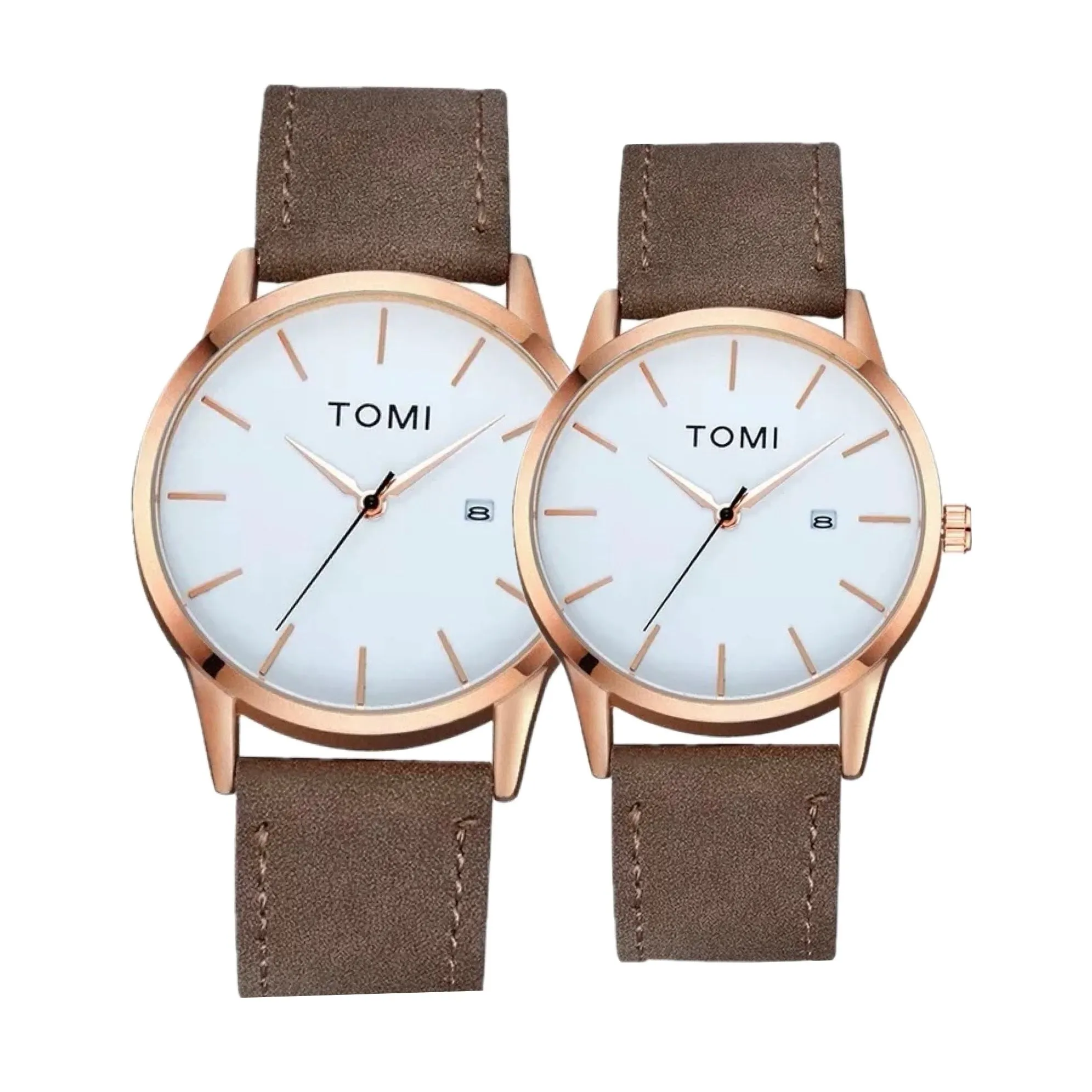 JUST-D - Couple Minimalist Watch With Date