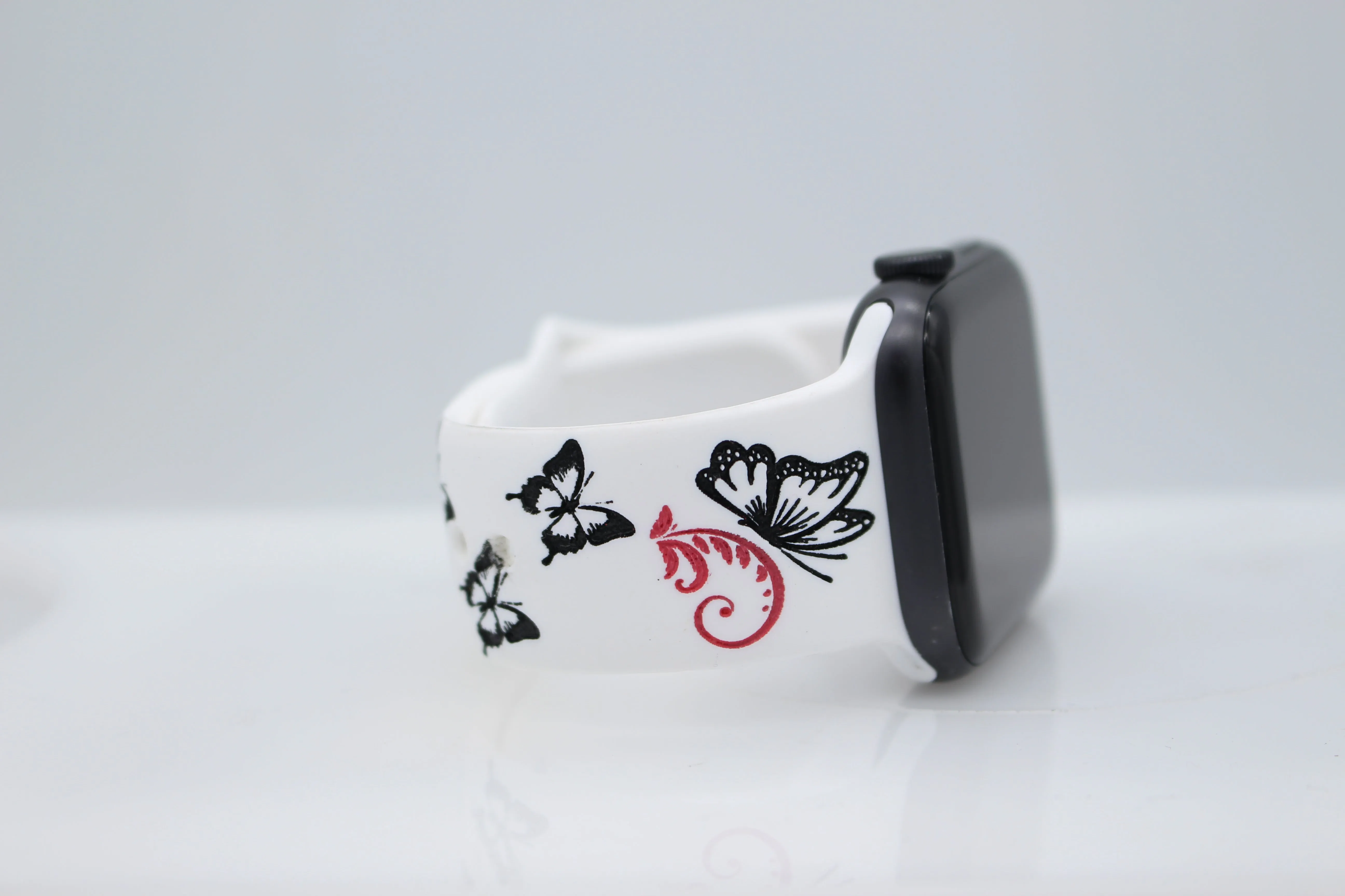 Kaleidoscope of Butterflies Engraved Apple Watch Compatible