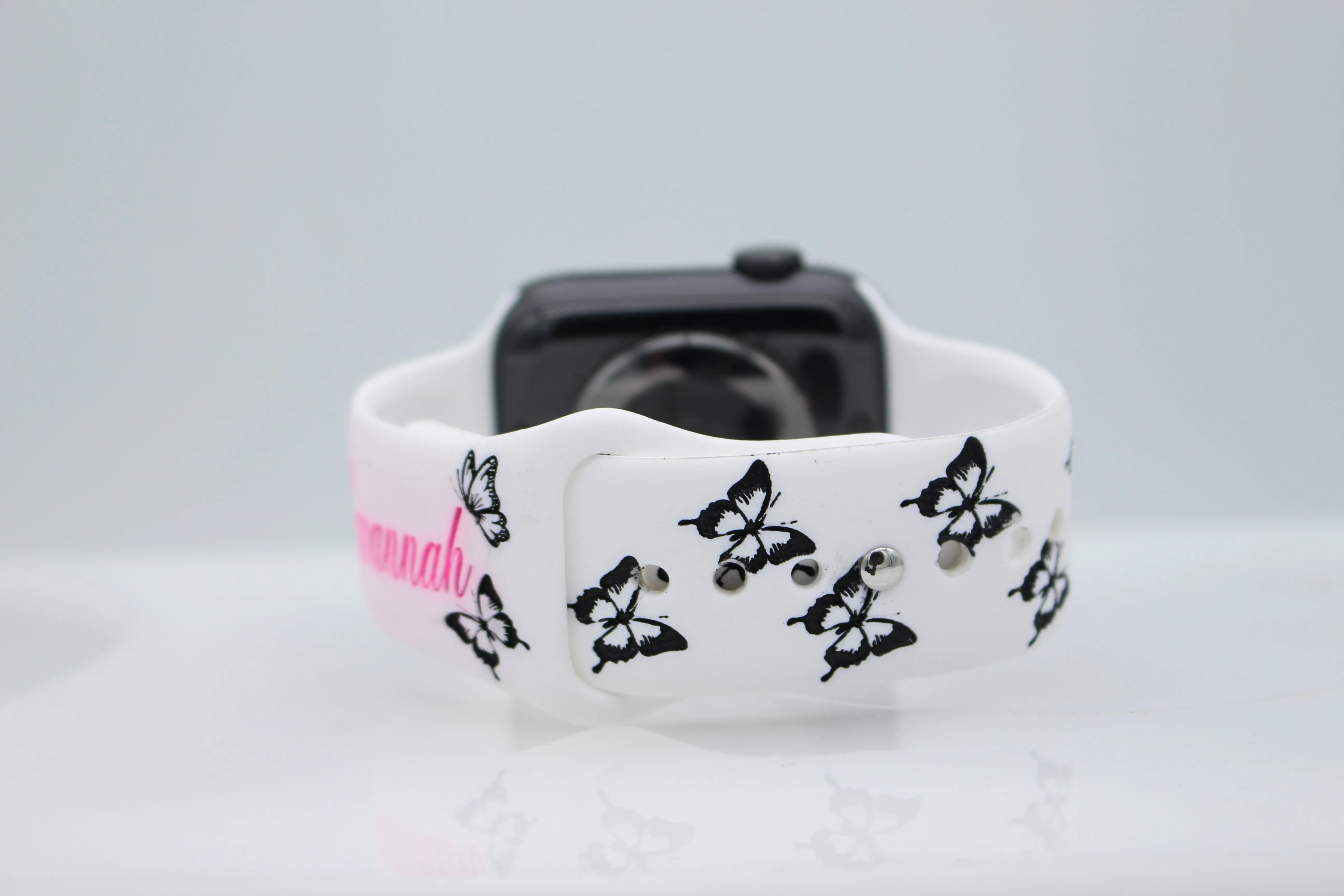 Kaleidoscope of Butterflies Engraved Apple Watch Compatible