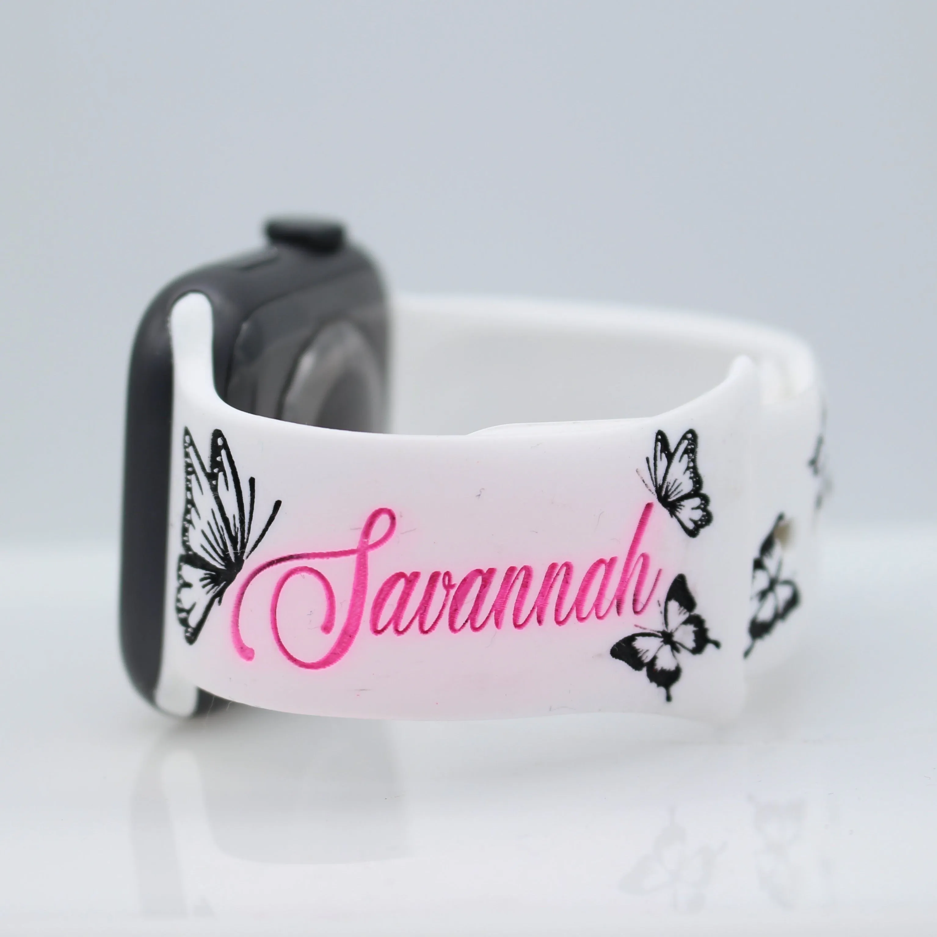 Kaleidoscope of Butterflies Engraved Apple Watch Compatible