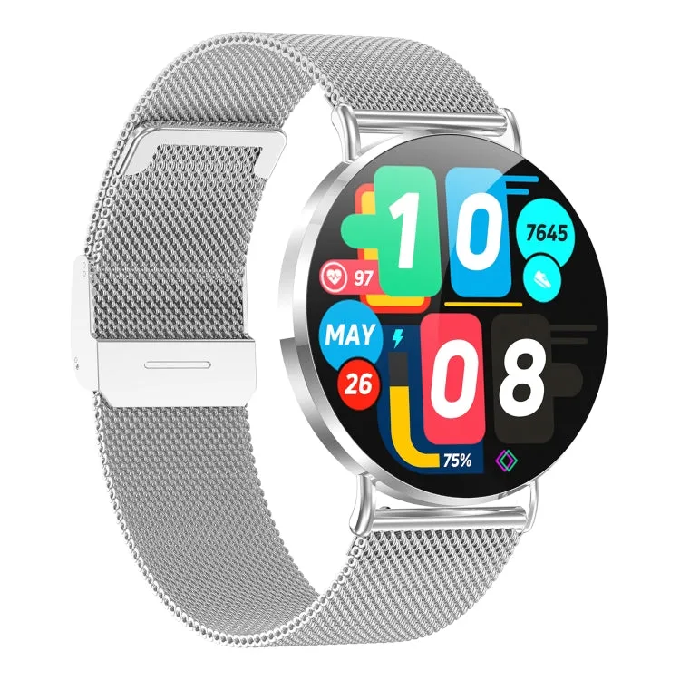 KM88 1.32 inch Color Screen Smart Watch, Support Bluetooth Call / Health Monitoring(Silver)