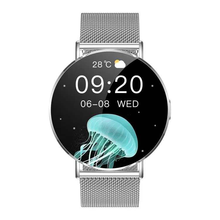KM88 1.32 inch Color Screen Smart Watch, Support Bluetooth Call / Health Monitoring(Silver)