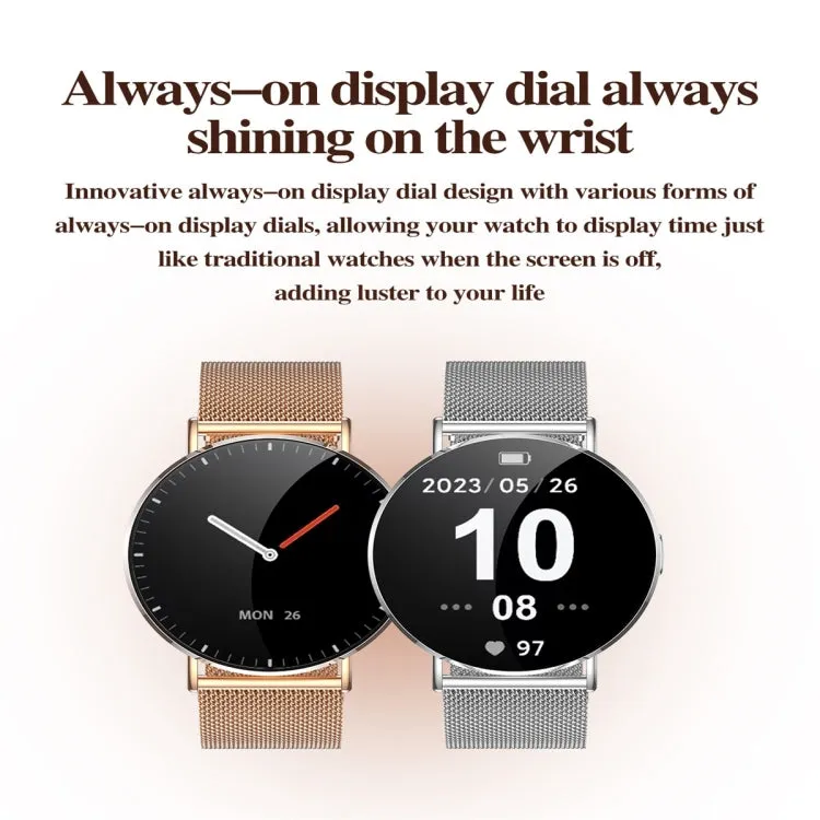 KM88 1.32 inch Color Screen Smart Watch, Support Bluetooth Call / Health Monitoring(Silver)