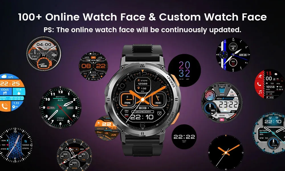 KOSPET Tank T2 Ultra 1.43" AMOLED Smart Fitness Watch