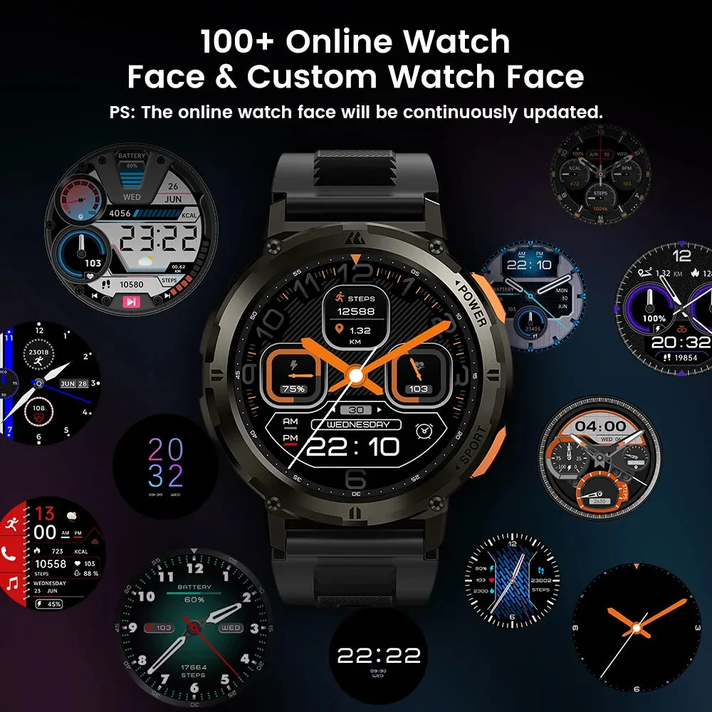 KOSPET Tank T2 Ultra 1.43" AMOLED Smart Fitness Watch