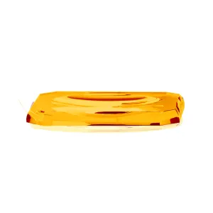 Kristall Tray - Free Standing - 9" Glass/Amber