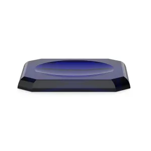 Kristall Tray - Free Standing - 9" Glass/Capri Blue