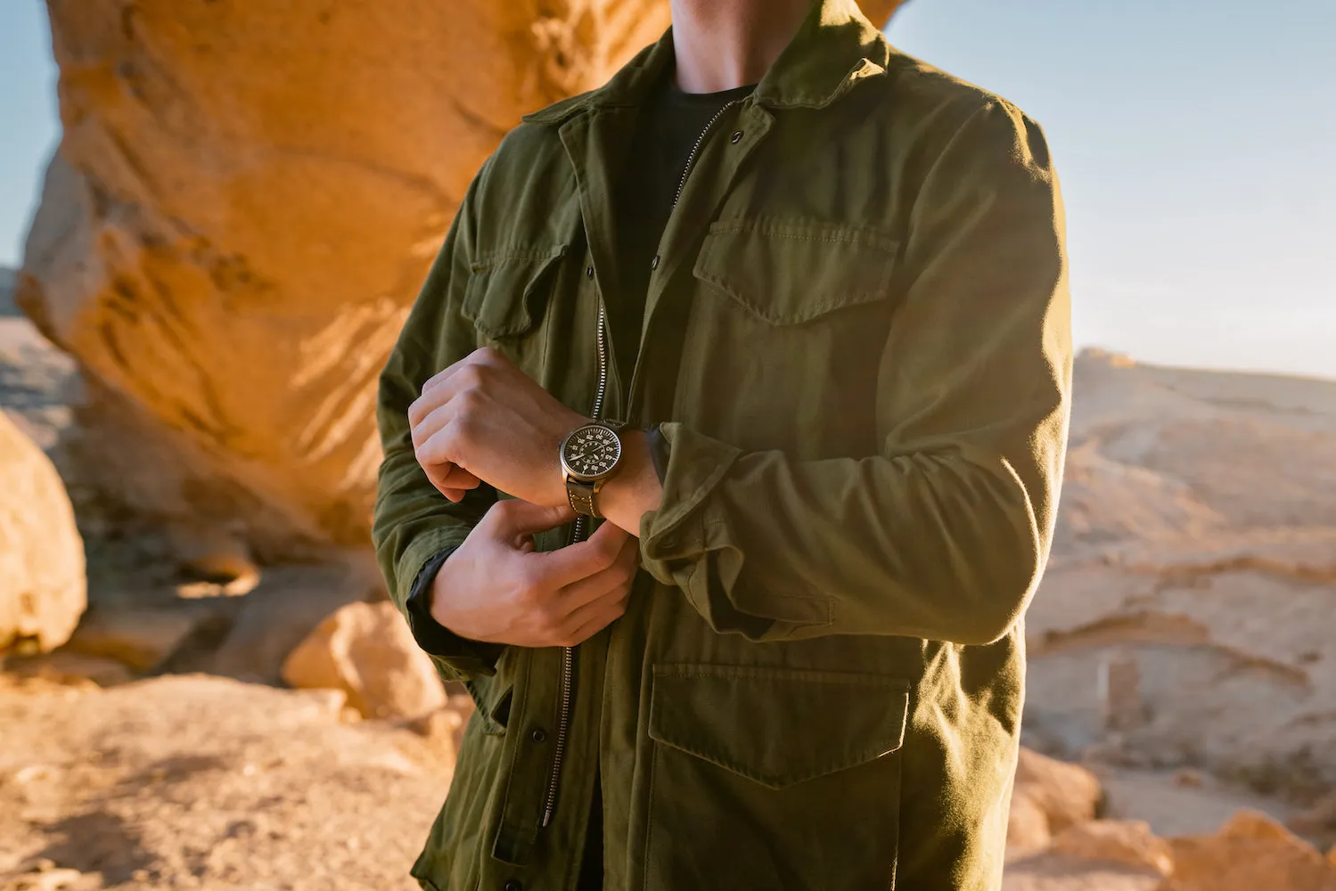 Laco Watch Aachen Olive 39 Limited Edition