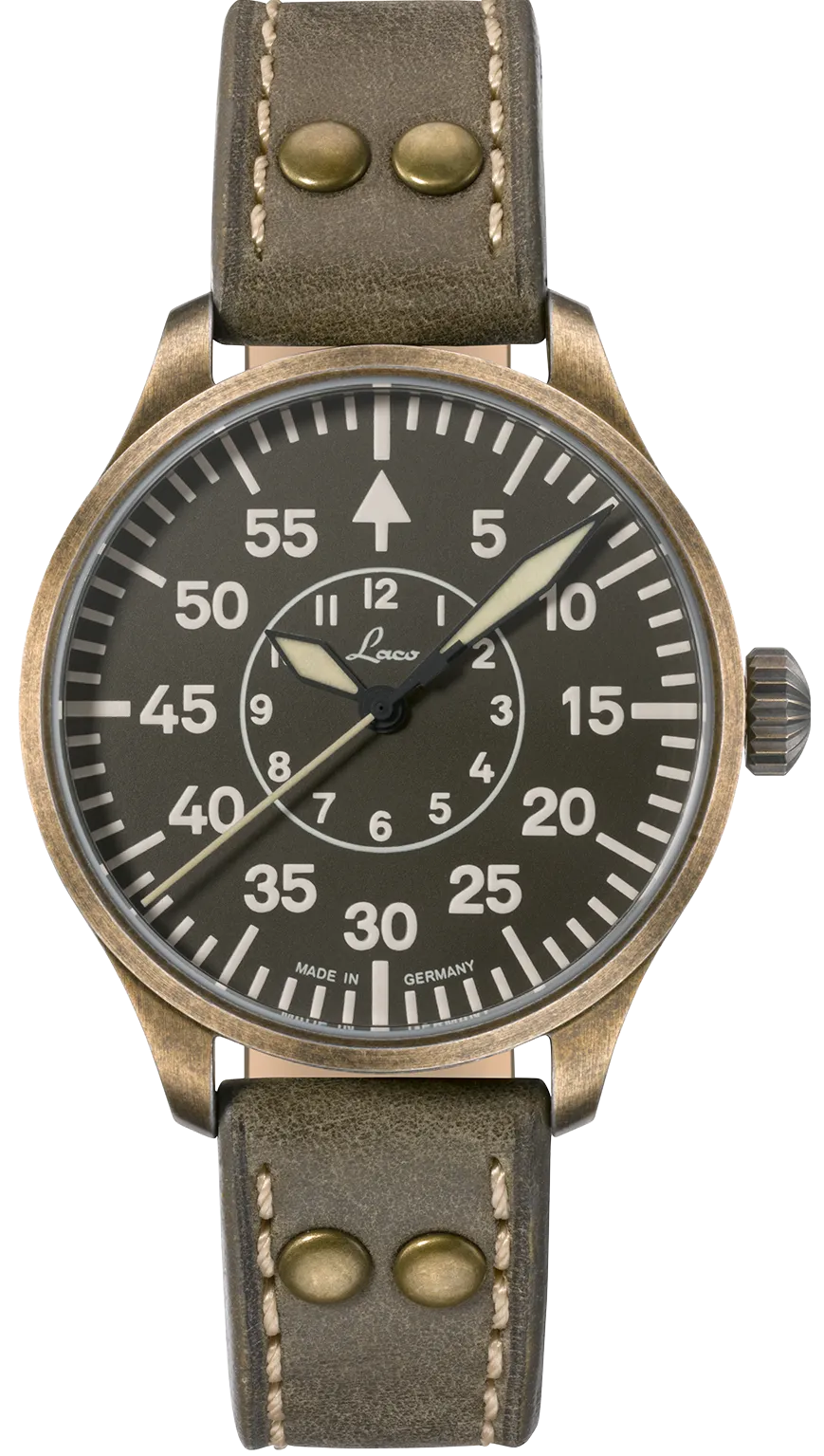 Laco Watch Aachen Olive 39 Limited Edition