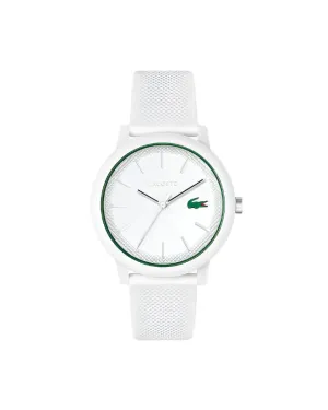 Lacoste Men’s Lacoste.12.12 White Silicone Strap Watch 2011169