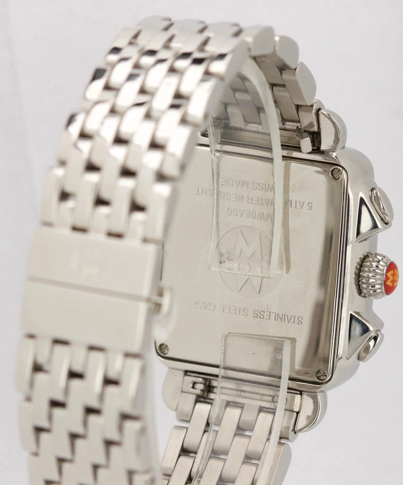 Ladies Michele Deco 29mm MW06A00A0025 Stainless Steel MOP Quartz Chronograph
