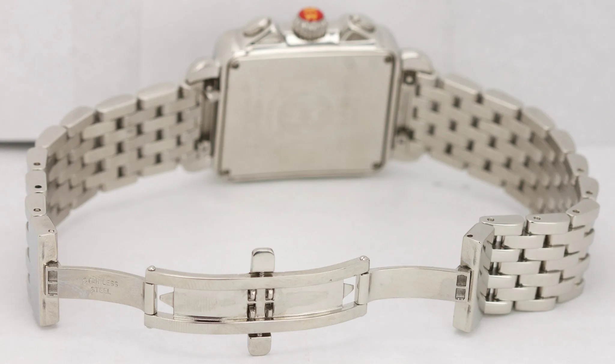 Ladies Michele Deco 29mm MW06A00A0025 Stainless Steel MOP Quartz Chronograph