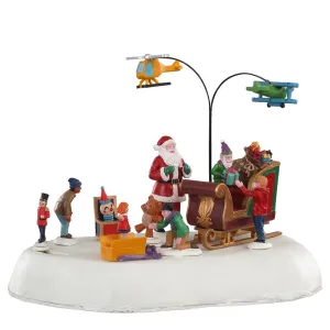 Lemax Multicolored Jolly Toys Santa & Children Table Decor 6.46 in.