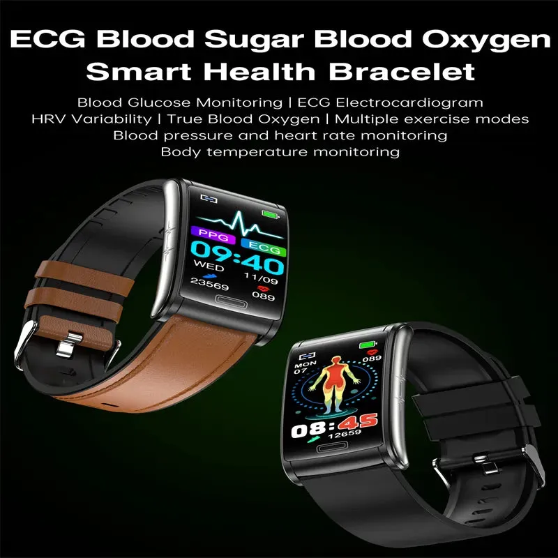 Lenovo New Blood Glucose Health Monitor Smart Bracelet Men Non-invasive ECG PPG Blood Pressure Sport Watch Women For Android IOS