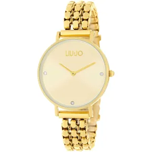 Liu Jo Watches Framework 32mm Champagne Quartz Steel Finish Pvd Gold Gold Tlj1387