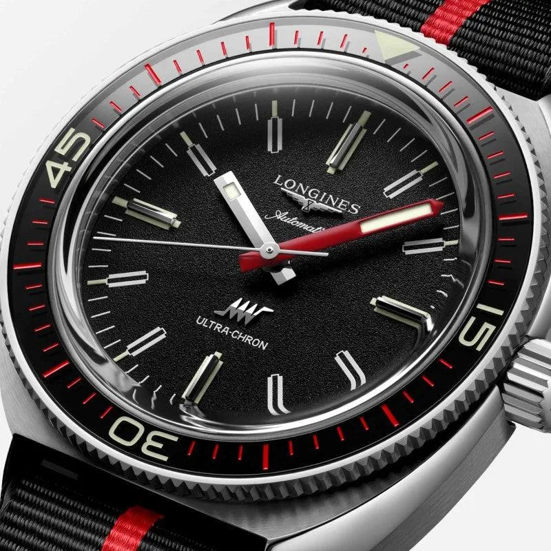 Longines Ultra-Chron Box Edition 43mm Black Automatic Steel L2.836.4.52.8