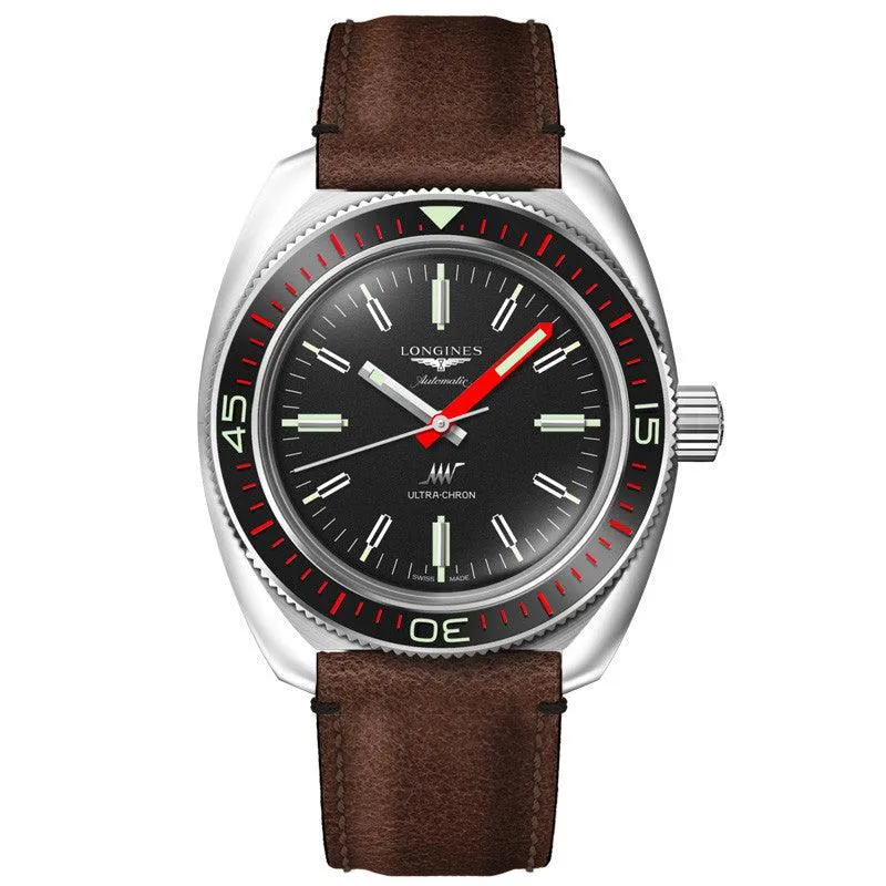 Longines Ultra-Chron Box Edition 43mm Black Automatic Steel L2.836.4.52.8