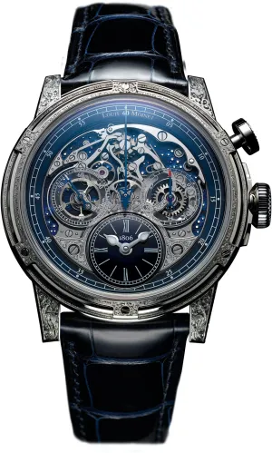 Louis Moinet MemOris Red Eclipse White Gold Hand Engraved Limited Edition Watch