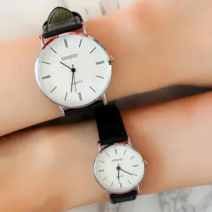 Lowest Price Couple watches Fashion And Casual Leather Band Couple watches Analog Quartz Vogue Wrist Watch Relojes de Hombre