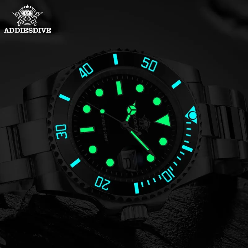 Luminous Mens Quartz Watch Stainless Steel Watch Waterproof