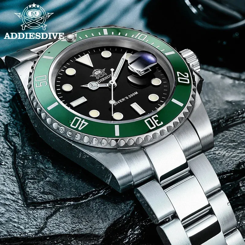 Luminous Mens Quartz Watch Stainless Steel Watch Waterproof
