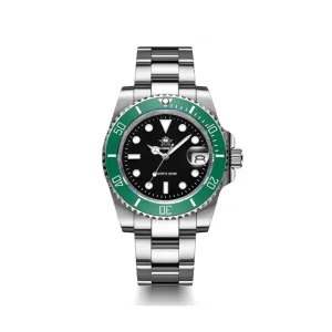 Luminous Mens Quartz Watch Stainless Steel Watch Waterproof