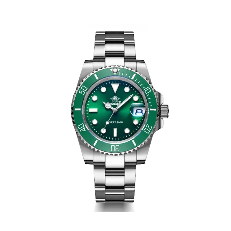 Luminous Mens Quartz Watch Stainless Steel Watch Waterproof
