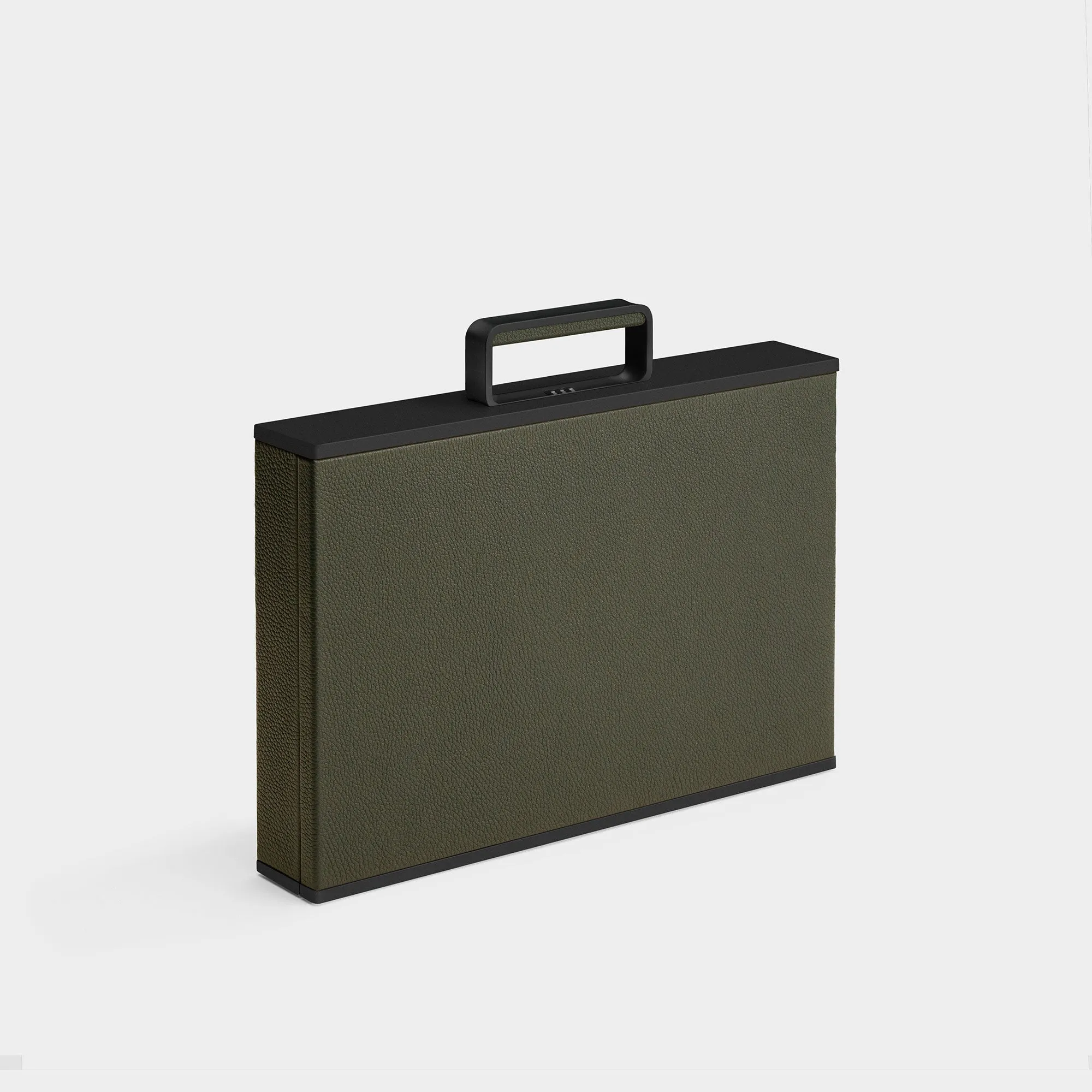 MACKENZIE 12 WATCH BRIEFCASE - KHAKI / BLACK