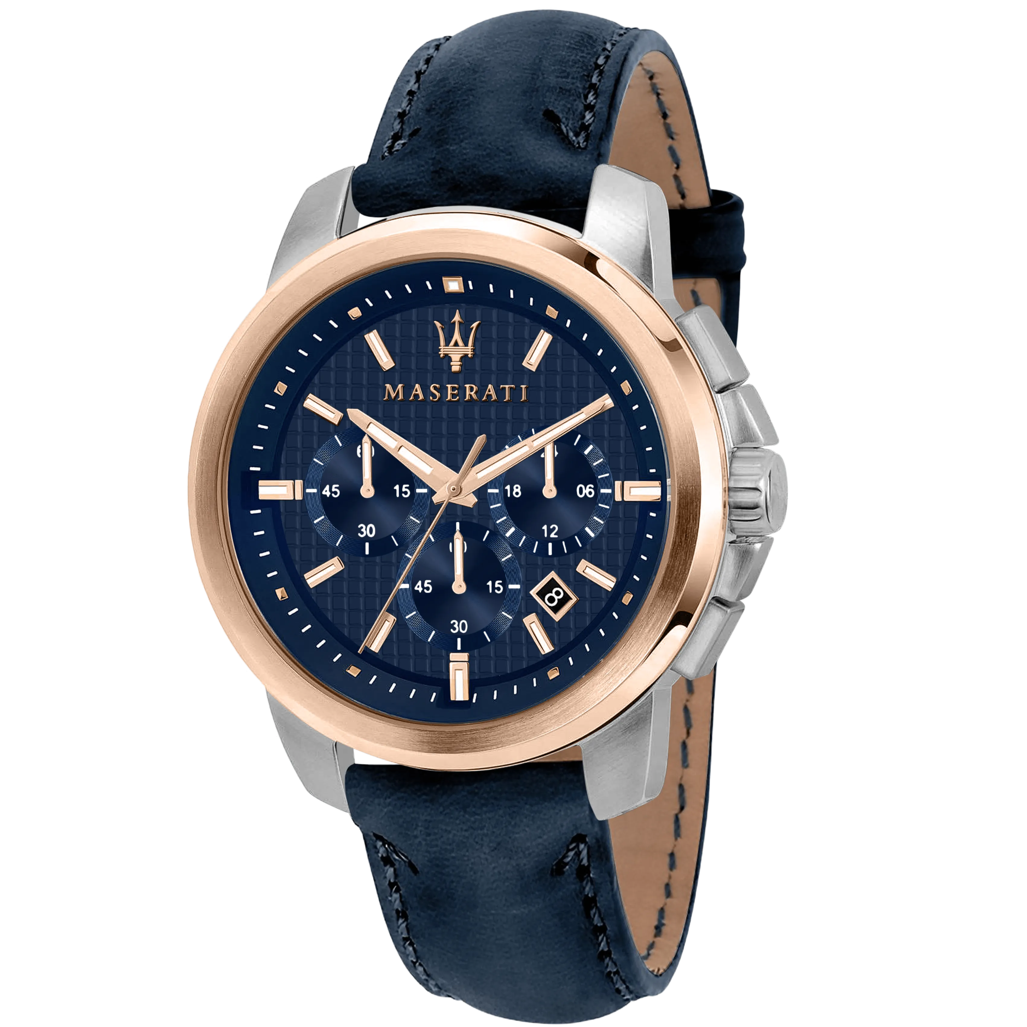 Maserati Successo Navy Blue Chronograph