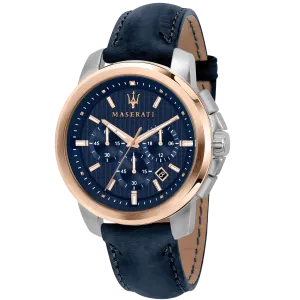 Maserati Successo Navy Blue Chronograph