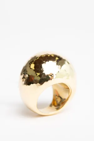 MAUD JEWELRY | 18K GOLD LARGE DOME RING