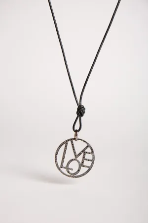 MAXFIELD PRIVATE COLLECTION | BLACK DIAMOND XL LOVE NECKLACE