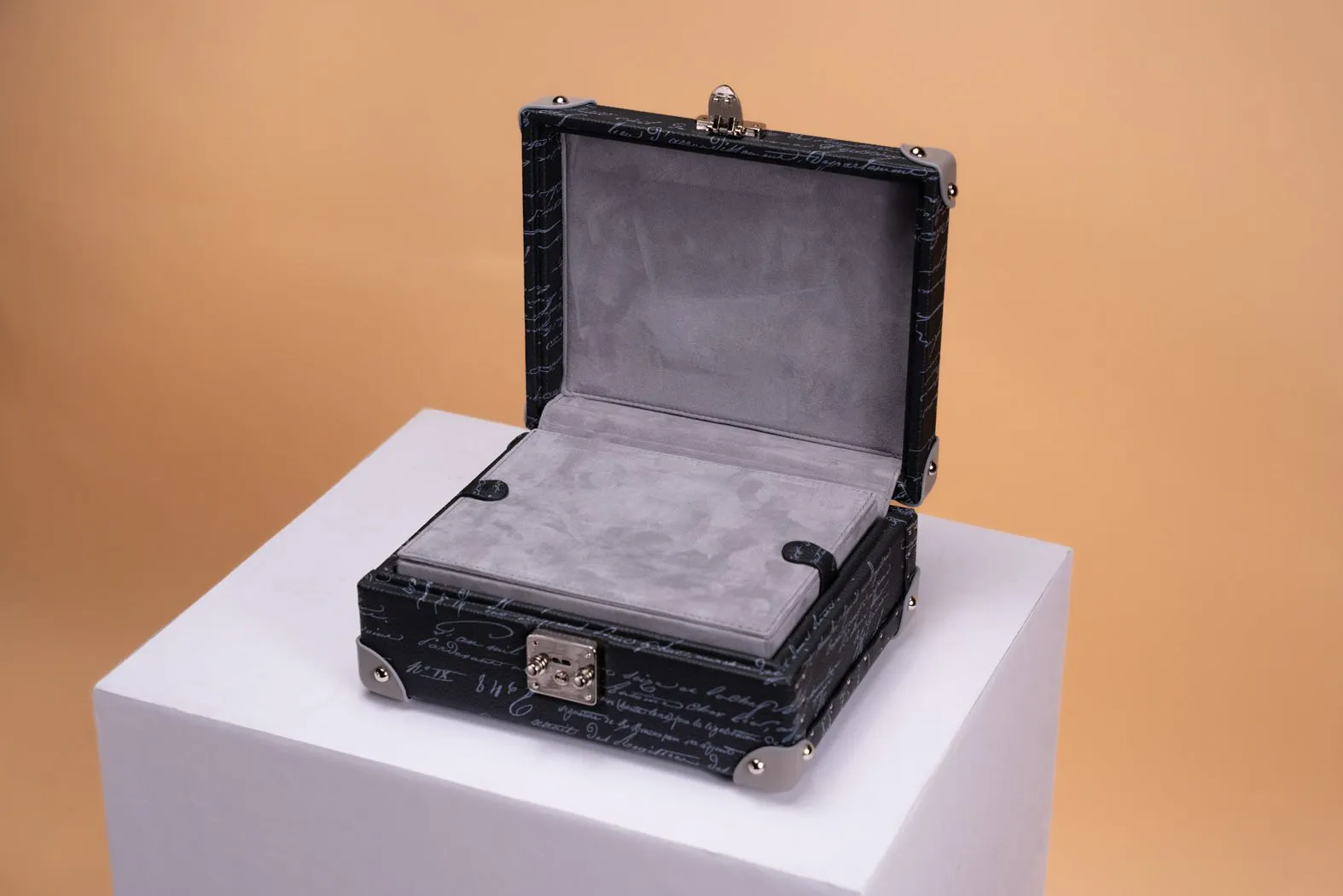 Maya Watch Case - Togo Parchment Dark Blue