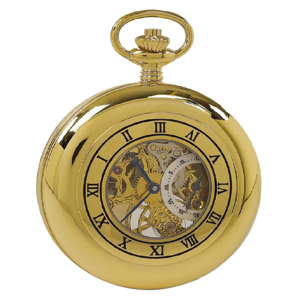 Mechanical Half Hunter Pocket Watch 53mm