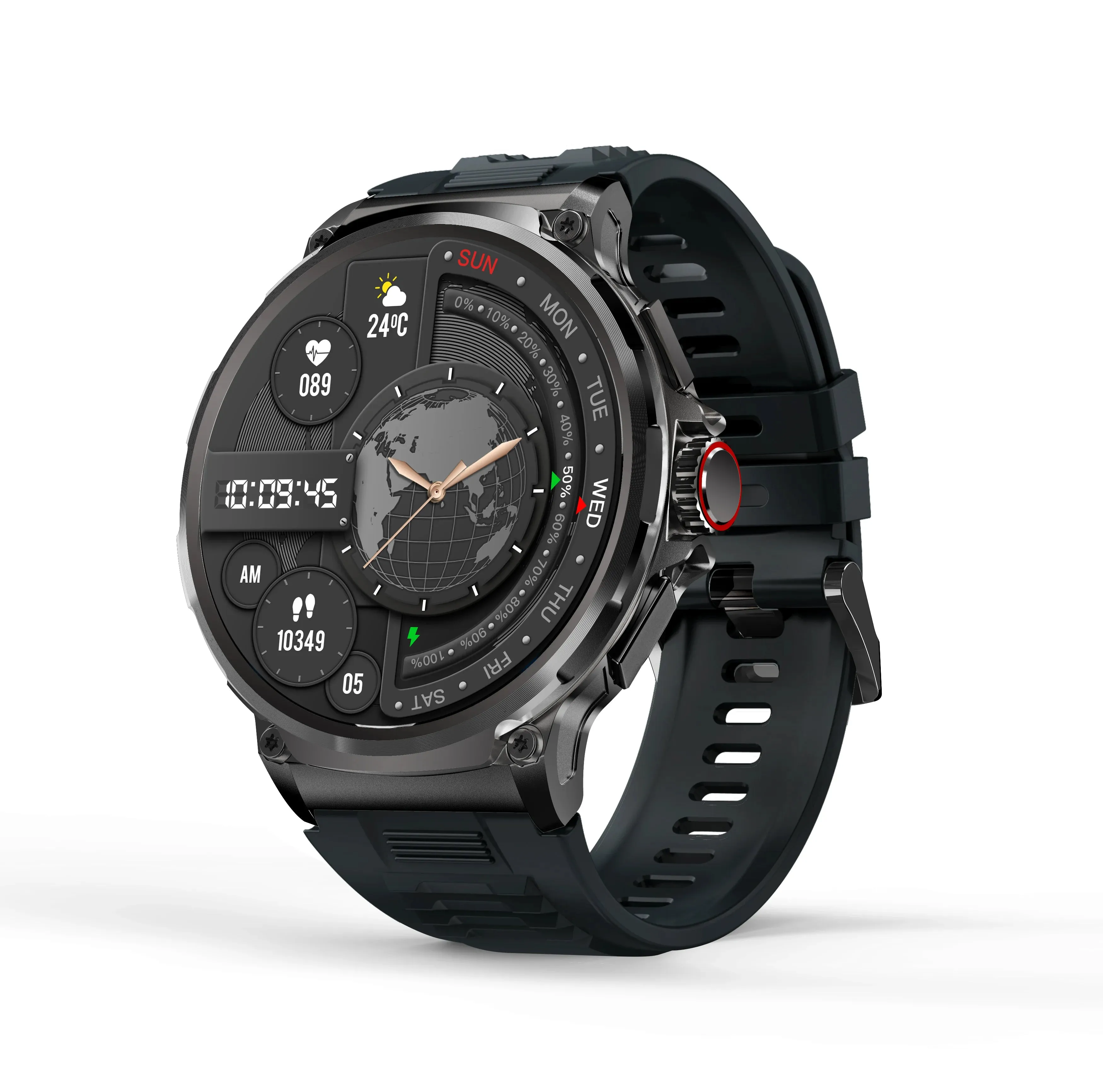 Men 710mAh Battery Long Standby Bluetooth Call Smartwatch