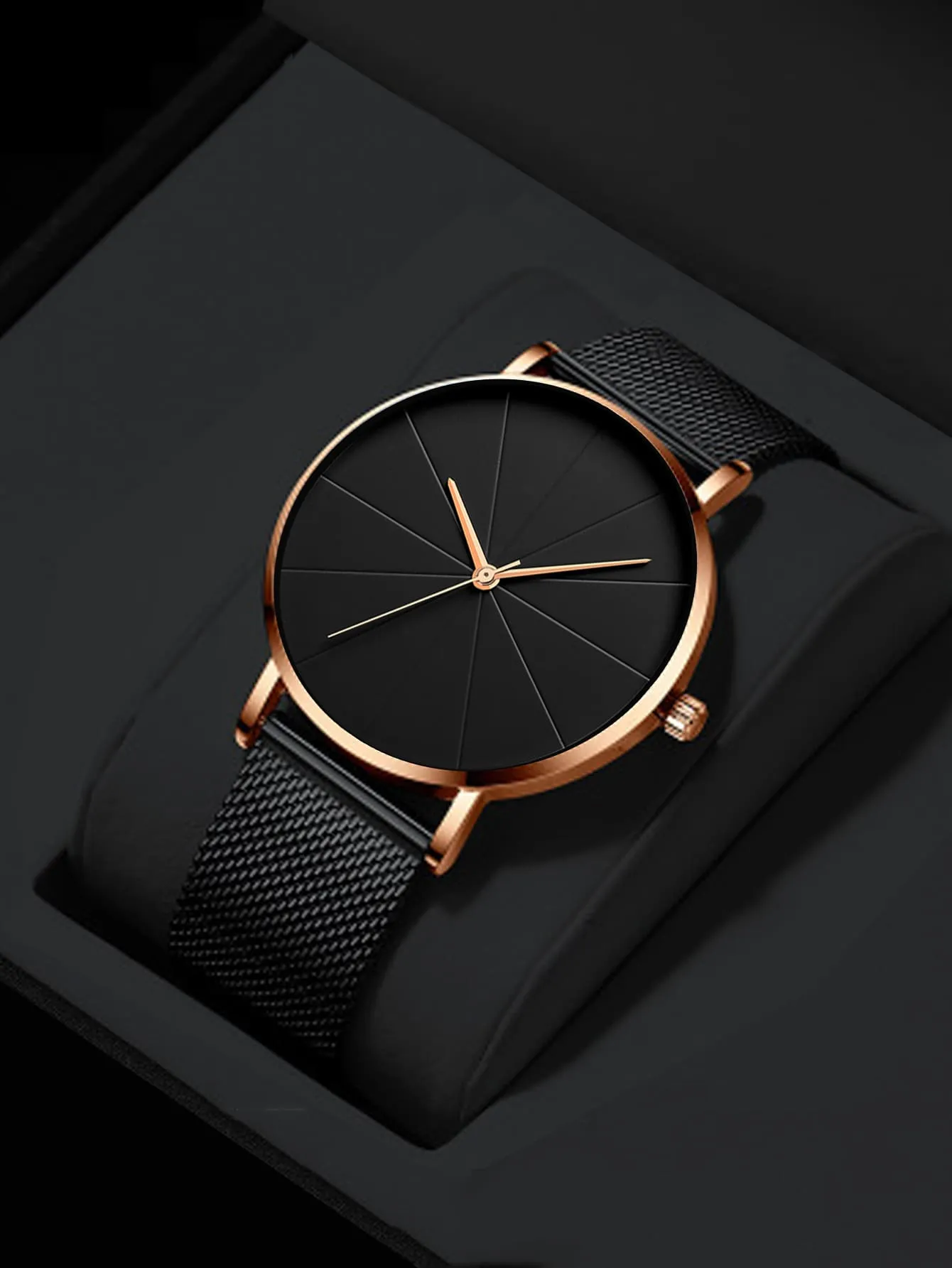 Men Round Pointer Quartz Watch- FD ⚡