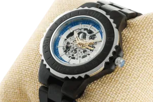 Men's Genuine Automatic Ebony Wooden Watches