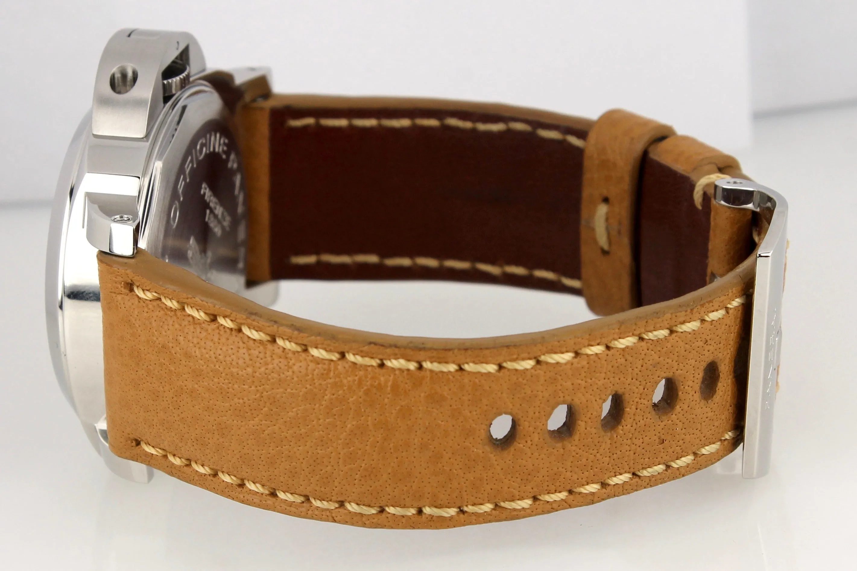 Men's Panerai PAM 390 N Luminor Base Brown Boutique Edition 44mm Watch PAM00390