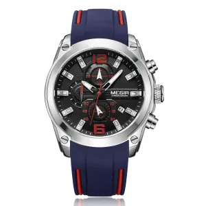 Men's Sports Watch - Luminous Waterproof Silicone Strap