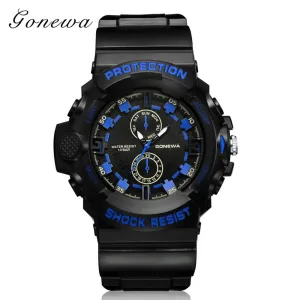 Mens Sports Watch with Silicone Band