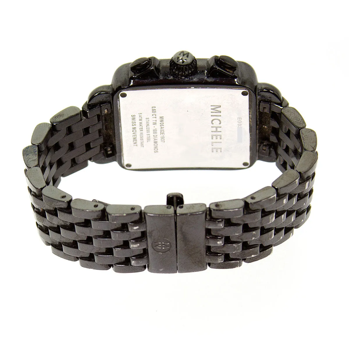 Michele Deco Diamond Noir Chronograph