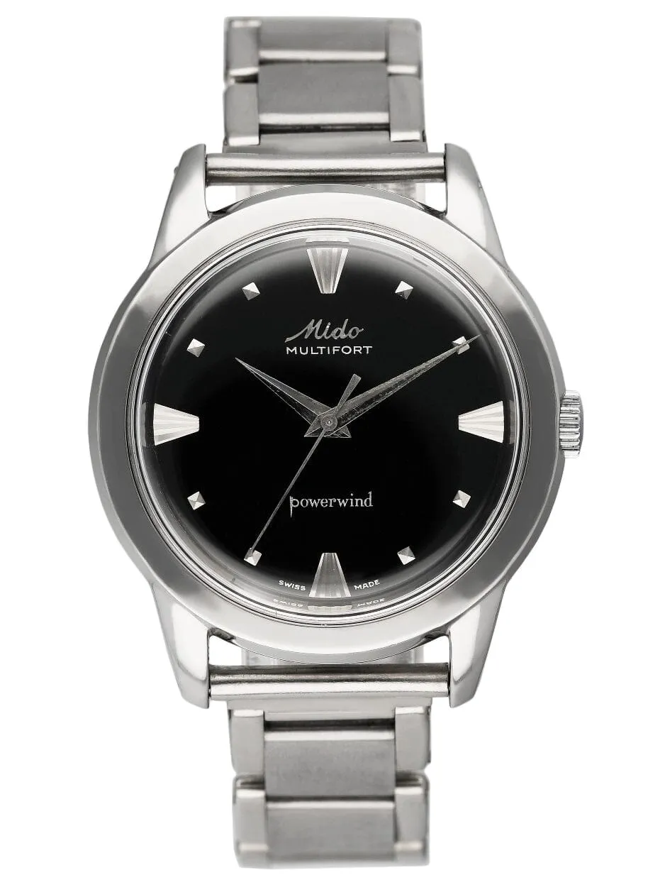 Mido Multifort Powerwind Black Dial Mens Watch