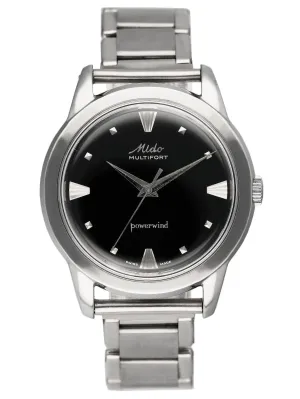 Mido Multifort Powerwind Black Dial Mens Watch