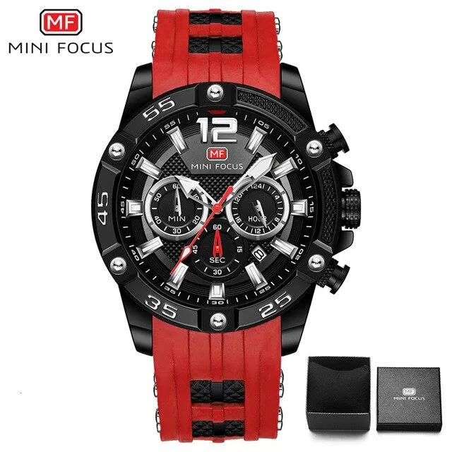 MINI FOCUS - Big Dial Chronograph Quartz Watch