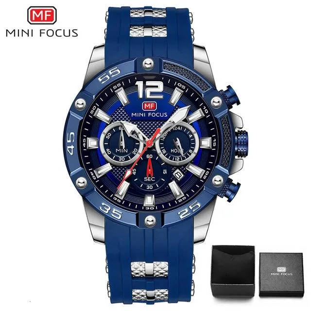 MINI FOCUS - Big Dial Chronograph Quartz Watch