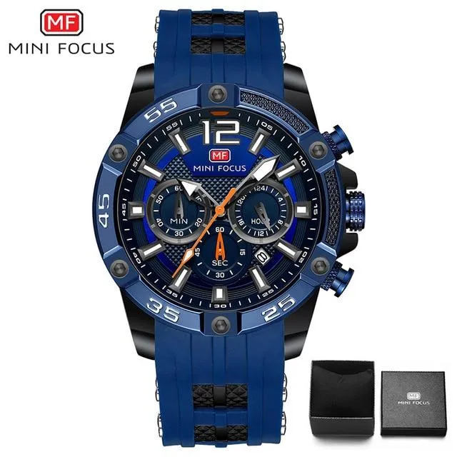 MINI FOCUS - Big Dial Chronograph Quartz Watch